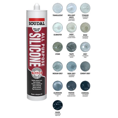 Silicone Aluminium Grey 300ml