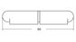 Pintle Hinge Steel W/O Brass Pin 60MM