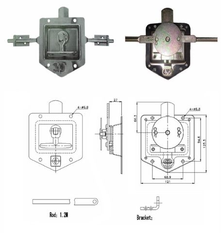 Lock Drop T S/S 3 Way With Studs-Fs880