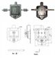 Lock Drop T S/S 3 Way With Studs-Fs880