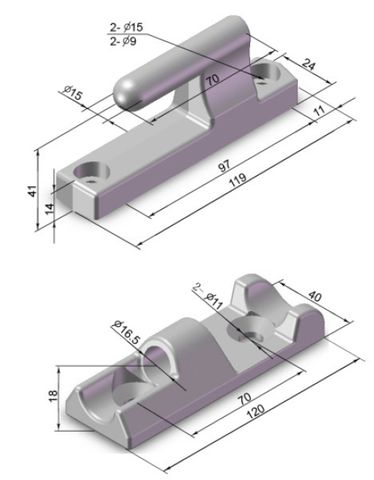 Dropside Hinge