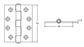 Butt Hinge Z/P 70X50X1.6MM