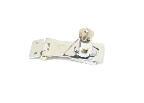 Hasp & Staple S/S 75MM Key Locking