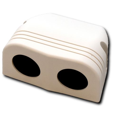 Accessory Socket Housing Double- White