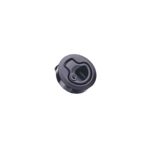 Locking Flush-Pull Latch, Black