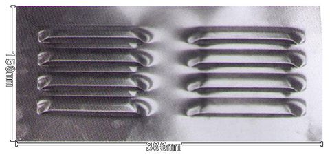 Louvre Vent Aluminium 300X150MM 3 Rows