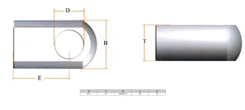 Eyelet 10.1MM Dia 22MM Cent 12MM Thk M10