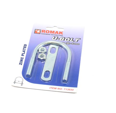 U Bolts 75 X 51 X 5/16
