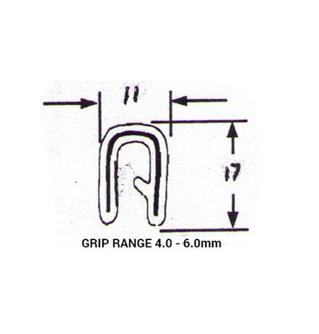 Pinchweld Edge Protection Grip 4-6MM-V