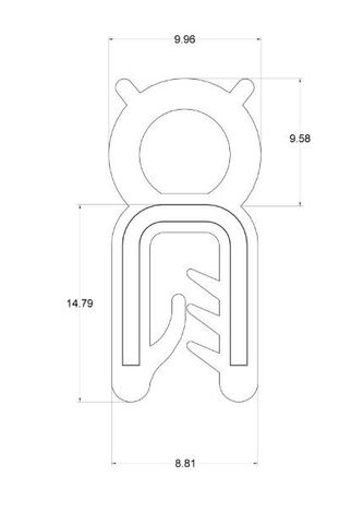 Pinchweld Top Mount Grip 0.5-1.5MM-V