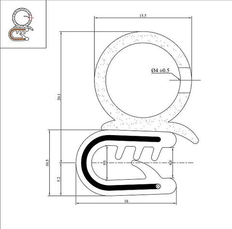 Pinchweld Side Mount Grip1.5-2.5MM-V