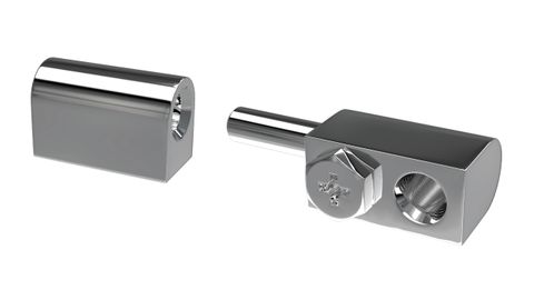 Pintle Hinge 50MM Chrome Plated Brass