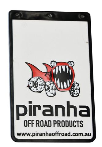 Mudflap 232X355MM White-Piranha