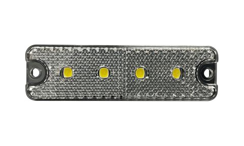 88mm White Front Marker/Reflect 10Pk