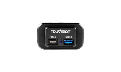 Dual Ports USB Charger 3A 12V - Black