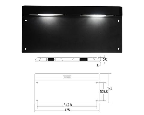 375mm License Plate Frame with NPL 10-30