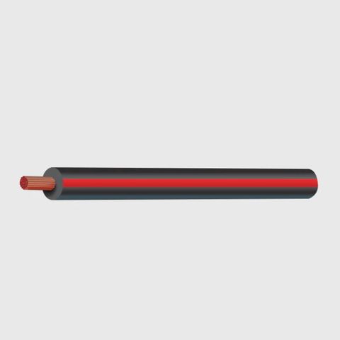 3MM Single With Trace Red/Black 100M 10A