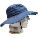 Hat Cotton Blue Wide Brim Size L/XL