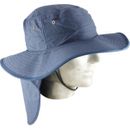 Hat Cotton Blue Wide Brim with Neck Flap Size L/XL
