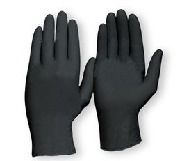Nitrile Glove HD Black Large Box 100