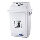 Bin 30Ltr Flip Lid White *#