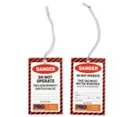 Safety Tags Red Personal Danger Site Safety Pkt 100