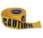 Barricade Tape Caution Yellow 75mm x 100m *#