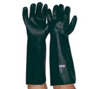 Gauntlet Glove PVC Green Double Dip 45cm