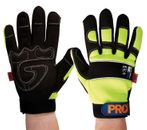 Glove ProFit Full Finger Hi-Vis Yellow Glove Size Medium