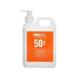 Pro Bloc Sunscreen 50+ 1ltl Pump Bottle