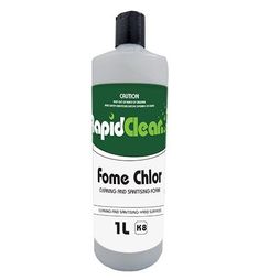 Dispenser Bottle 1ltr RapidClean Fome Chlor with Cap Printed