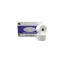 RapidClean Little Jumbo Toilet Paper 2ply 120m Ctn of 18 Rolls