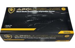 Glove Apollo Nitrile HD Black Small Box 100
