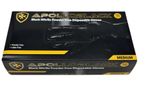 Glove Apollo Nitrile HD Black Medium Box100