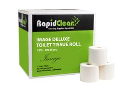 RapidClean Image Toilet Paper 2ply 400s Ctn of 48 Rolls