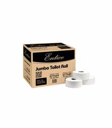 RapidClean Entice Jumbo Toilet Paper 2ply 300m Ctn of 8 Rolls