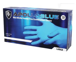 Nitrile Glove Blue Medium Box 100