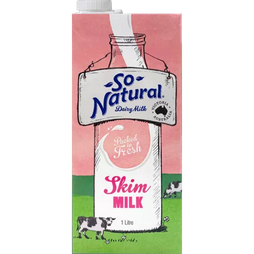 Milk So Natural Skim UHT 1ltr Ctn of 12