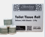 MCQ Sterling DeluxeToilet Paper 2ply 400s Ctn of 48 Rolls