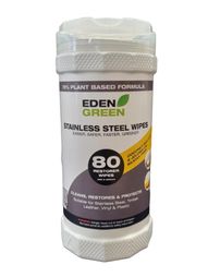 Wipe Eden Green Stainless Steel Wipes 80 Tub