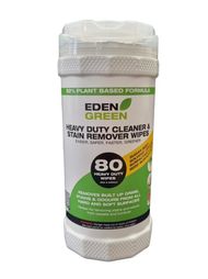Wipe Eden Green Heavy Duty Cleaner & Stain Remover Wipes 80 Tub