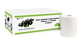 Mini Autocut Hand Towel 200mmx120m per roll Ctn of 6