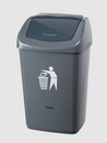 Bin 40ltr Flip Lid Grey *#