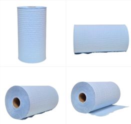 Whisper Fortified Wipers Blue 33 x 24.5cm Sheet 70m Roll Ctn 4