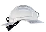 Hard Hat Tuffgard Broadbrim Vented ABS with ratchet harness - White (Ctn 10)