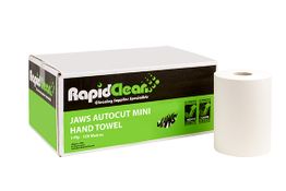 RapidClean Mini Autocut Hand Towel 200mmx120m per roll Ctn of 6