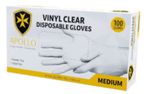 Vinyl Glove RC Clear Medium Powder Free Pk100