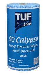 Cloth Heavy Duty Wipes 45m Roll Blue 50x30cm