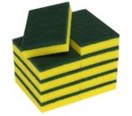 Scourer Sponge Green W150xD100xH30mm