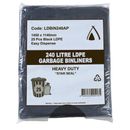 Garbage Bin Liner 240ltr AP Black Ctn 100